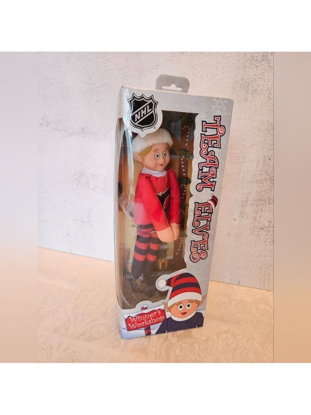 Winner's Workshop Team Elves Flames Officially Licensed NHL Elf